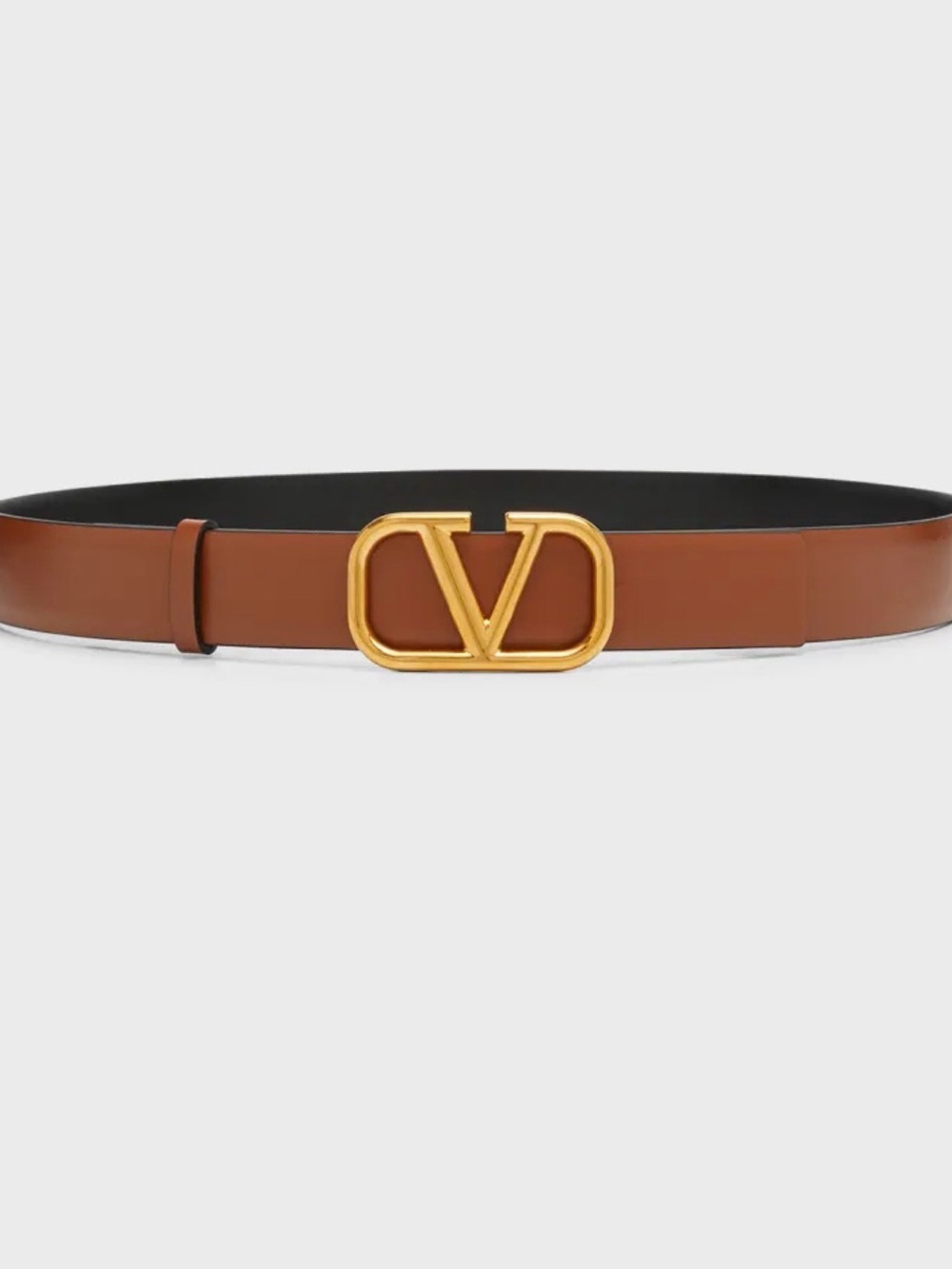 Valentino Garavani VLOGO reversible leather belt Size 80